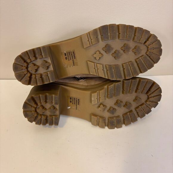 Jellypop Natania Tan Block Heeled Booties Women's 9 - Picture 6 of 8